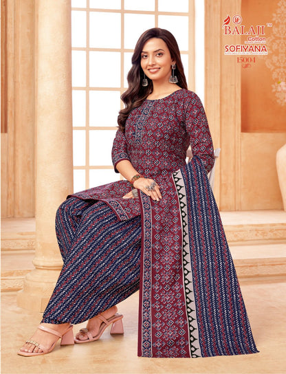 sofiyana vol 15 balaji indo readymade cotton patiyala suits wholesale