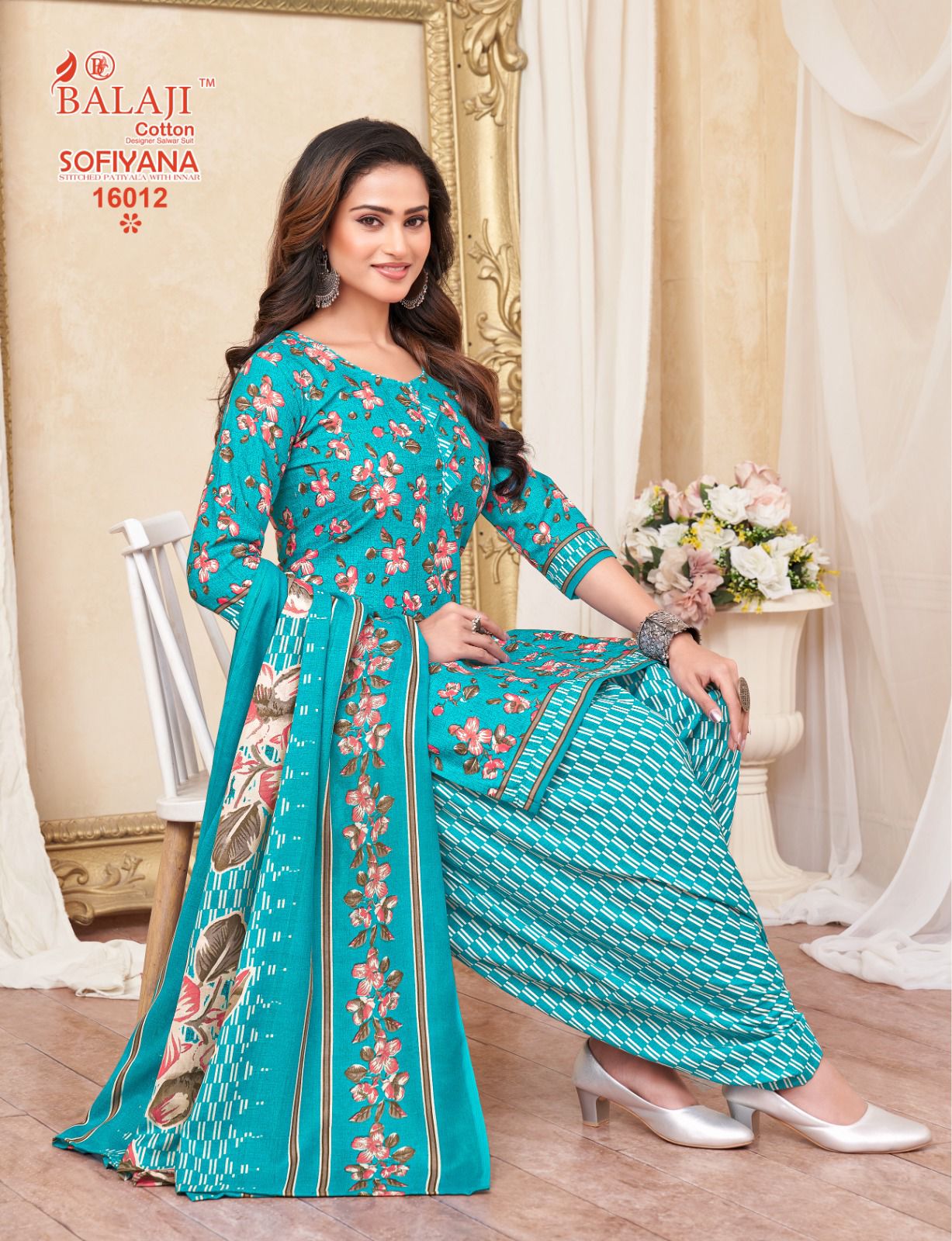Sofiyana Vol 16 Balaji Readymade Cotton Patiyala Suits Wholesaler Gujarat