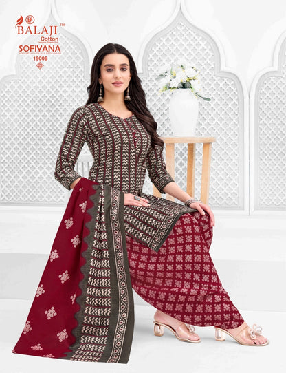 Sofiyana Vol 19 Balaji Readymade Cotton Patiyala Suits Wholesaler