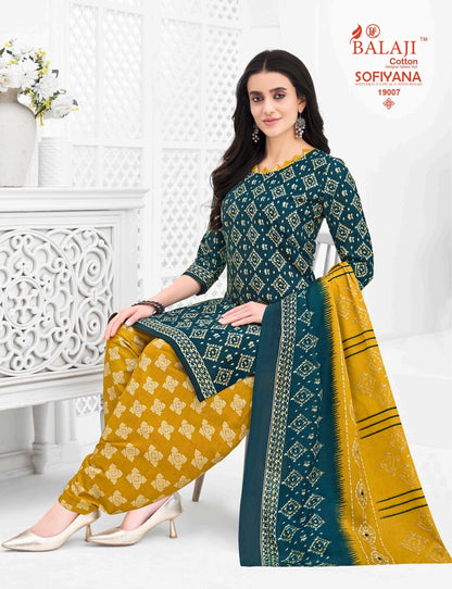 Sofiyana Vol 19 Balaji Readymade Cotton Patiyala Suits Wholesaler