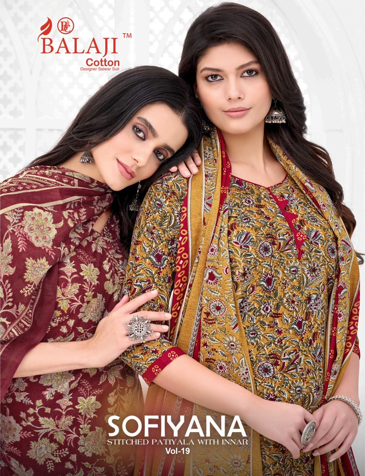 Sofiyana Vol 19 Balaji Readymade Cotton Patiyala Suits Wholesaler