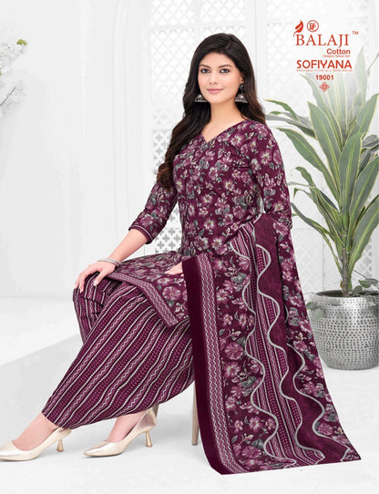 Sofiyana Vol 19 Balaji Readymade Cotton Patiyala Suits Wholesaler