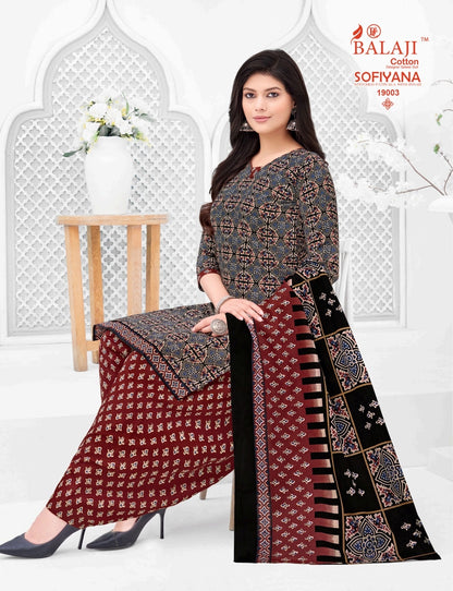 Sofiyana Vol 19 Balaji Readymade Cotton Patiyala Suits Wholesaler