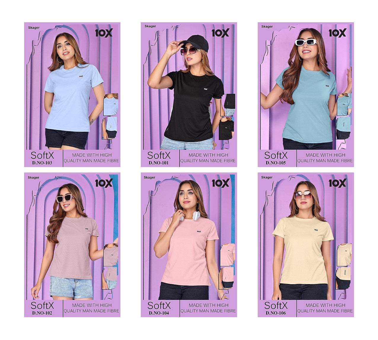 Soft 10X Skager Dry Fit Women Tshirt Wholesaler Gujarat