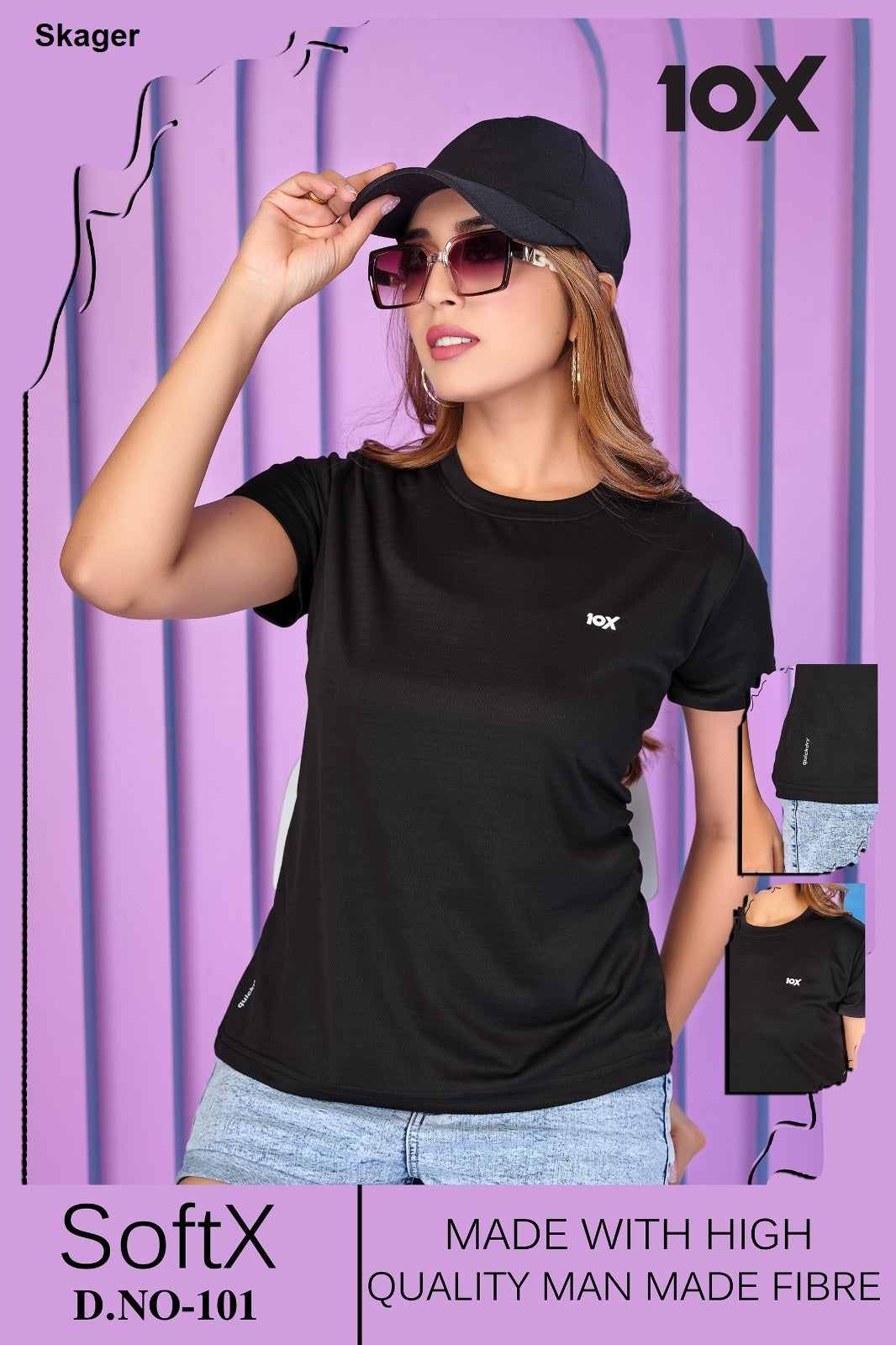 Soft 10X Skager Dry Fit Women Tshirt Wholesaler Gujarat