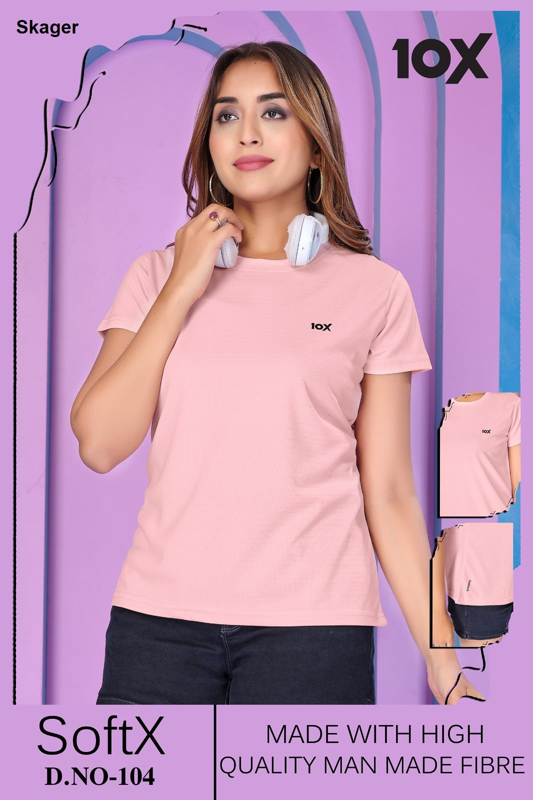 Soft 10X Skager Dry Fit Women Tshirt Wholesaler Gujarat