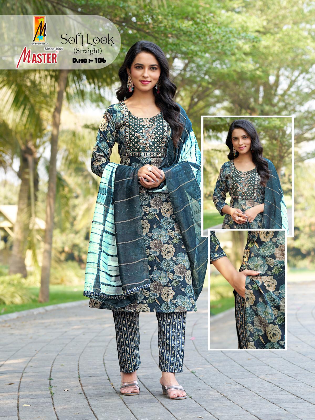 Soft Look Master Capsule Readymade Pant Style Suits Supplier Gujarat