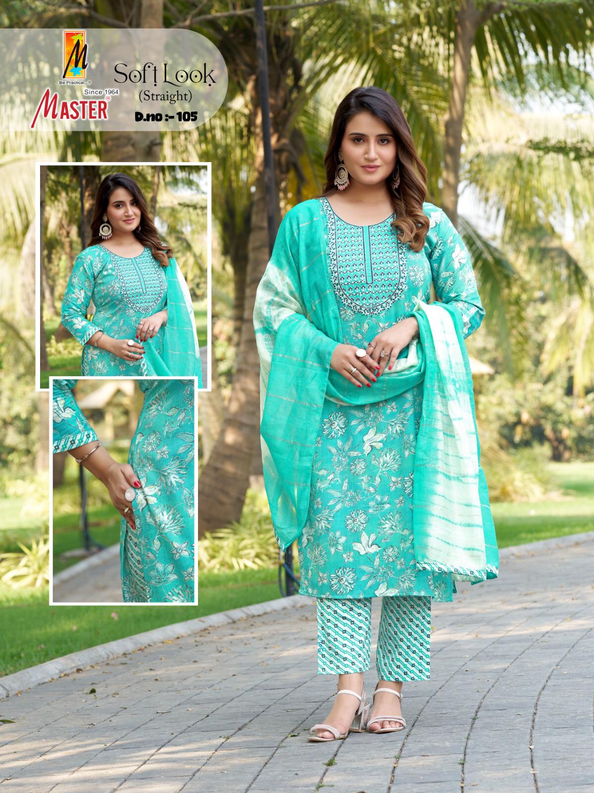 Soft Look Master Capsule Readymade Pant Style Suits Supplier Gujarat