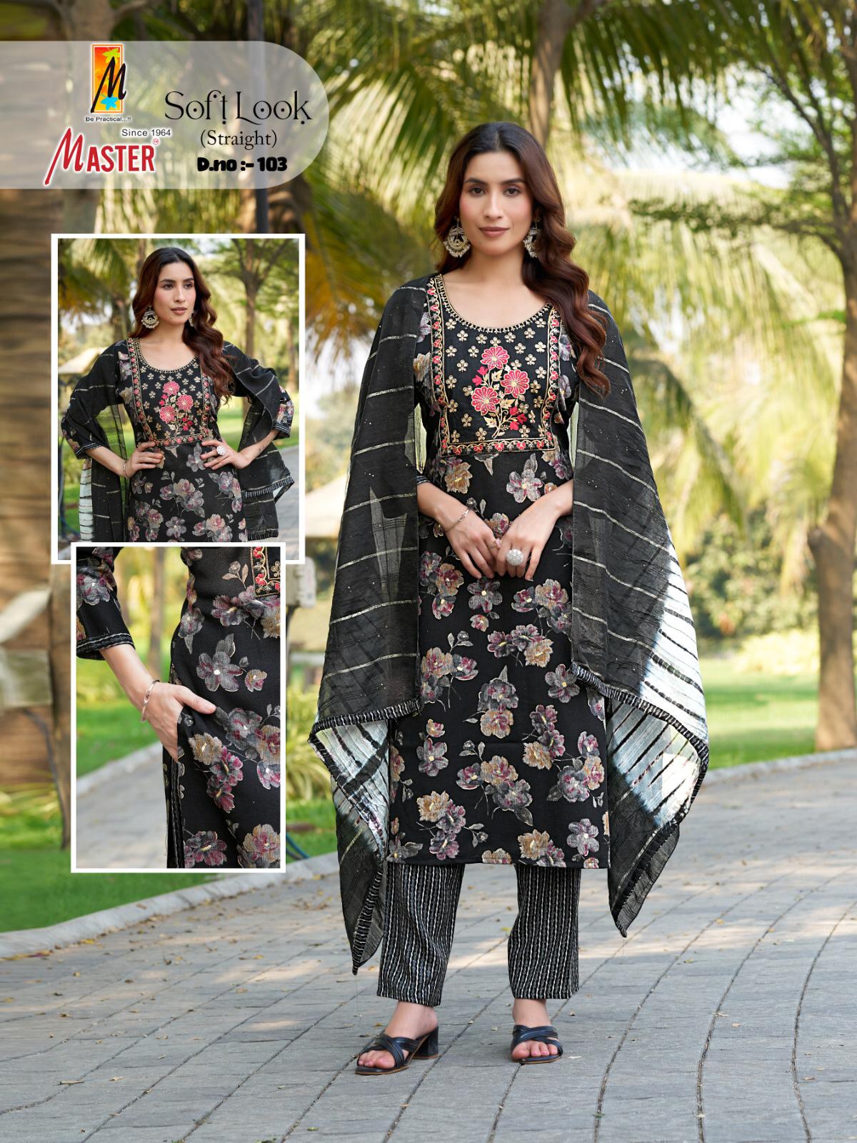 Soft Look Master Capsule Readymade Pant Style Suits Supplier Gujarat