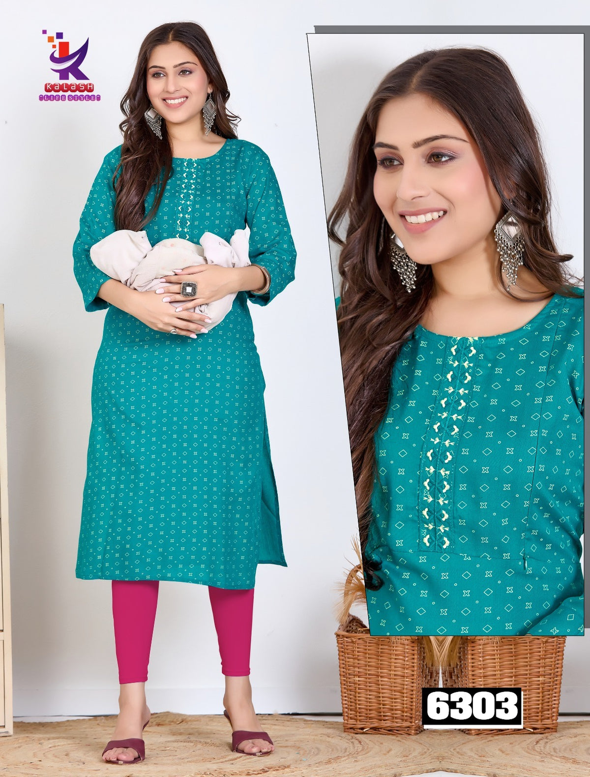 Soft Smile Mlm Kalash Lifestyle Rayon 14Kg Feeding Kurtis Wholesaler Ahmedabad