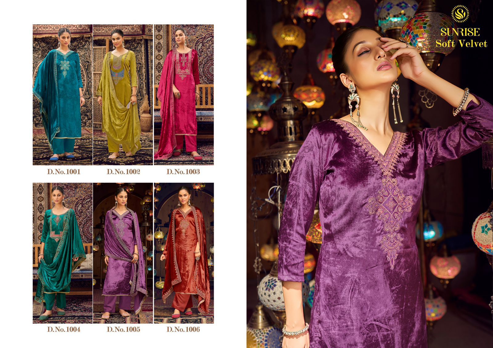 Soft Sunrise Viscose Velvet Suits Supplier