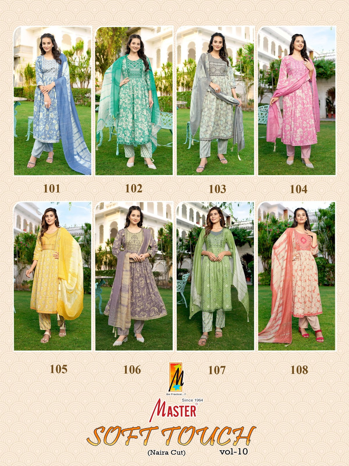 Soft Touch Vol 10 Nayra Cut Master Capsule Readymade Pant Style Suits Manufacturer