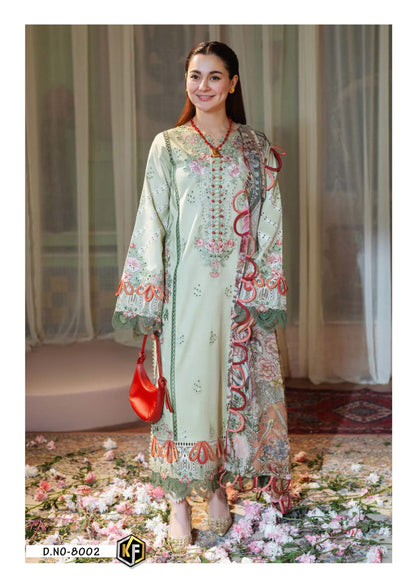 Soha Nazir Luxury 8 Digital Cotton Keval Fab Cotton Karachi Readymade Suits Wholesale