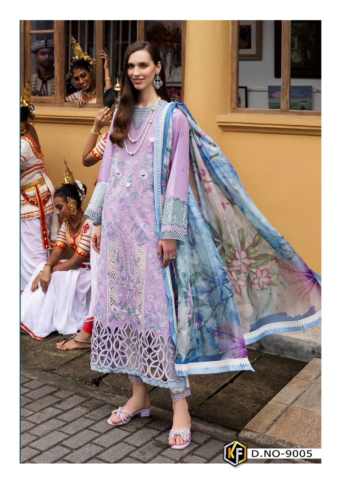 Soha Nazir Luxury 9 Digital Cotton Keval Fab Karachi Salwar Suits Supplier India