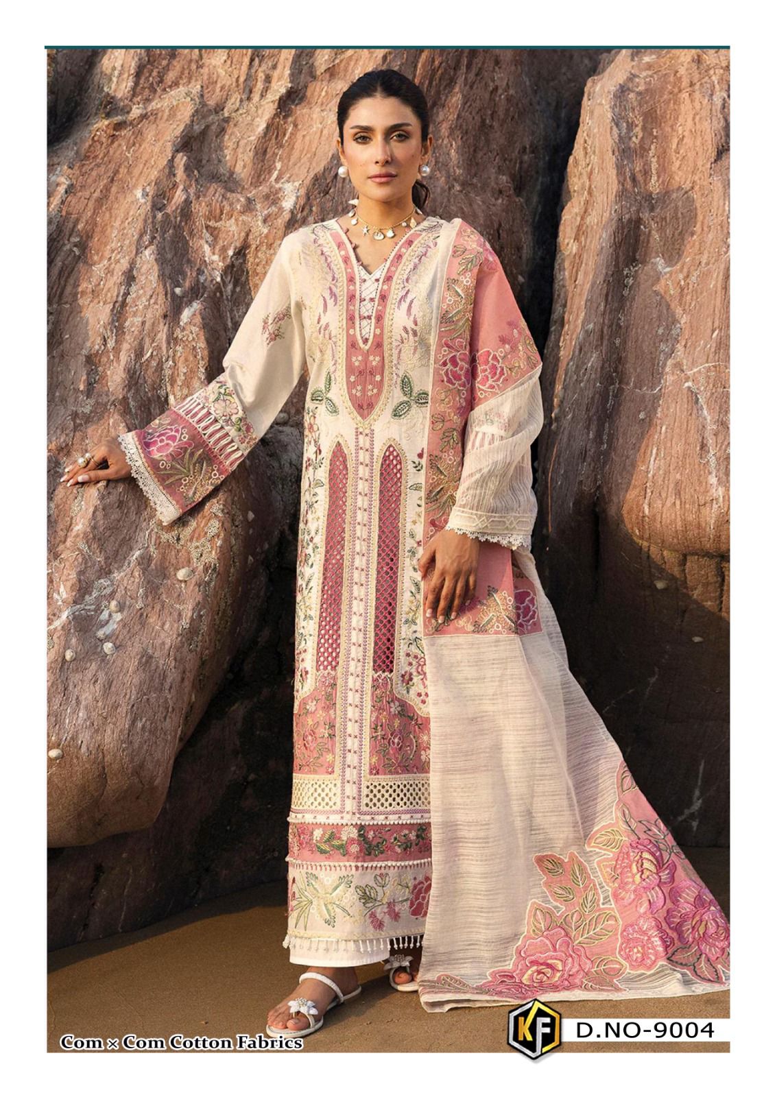 Soha Nazir Luxury 9 Digital Cotton Keval Fab Karachi Salwar Suits Supplier India