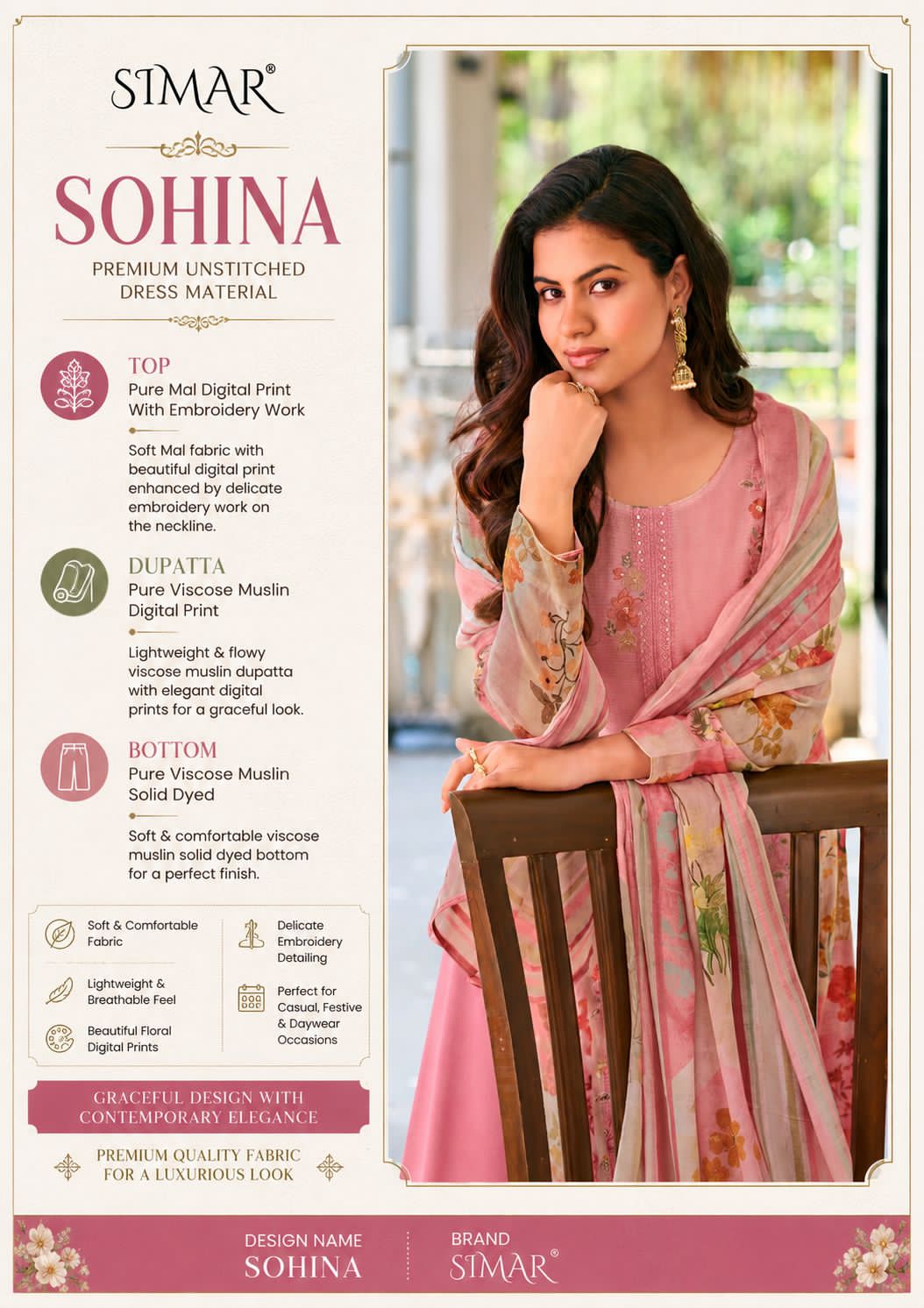 Sohina Simar Mal Pant Style Suits Wholesaler Gujarat