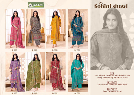 Sohini Shawl Salvi Fashion Viscose Pashmina Suits Supplier India