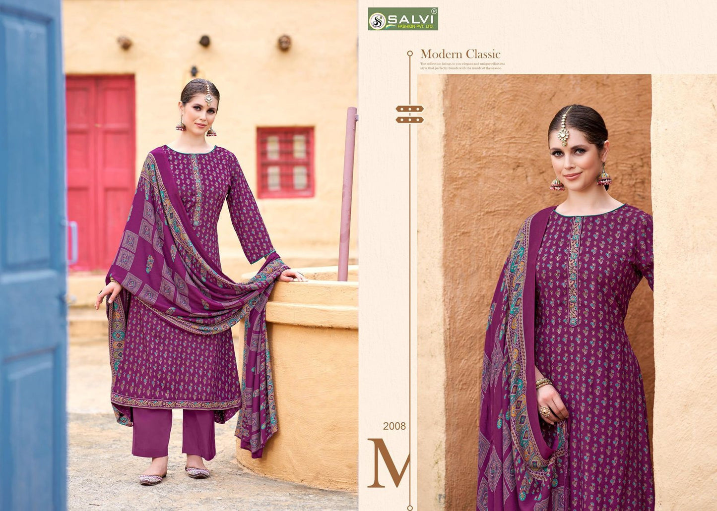 Sohini Shawl Vol 2 Salvi Fashion Pure Viscose Pashmina Suits Exporter