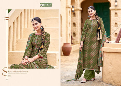 Sohini Shawl Vol 2 Salvi Fashion Pure Viscose Pashmina Suits Exporter