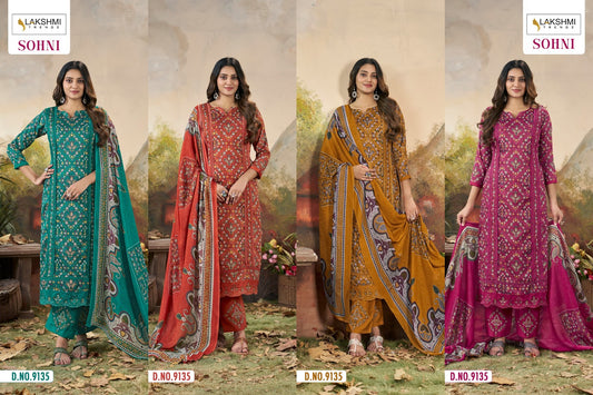 Sohni 9135 Lakshmi Trendz Cotton Pant Style Suits Wholesaler Ahmedabad