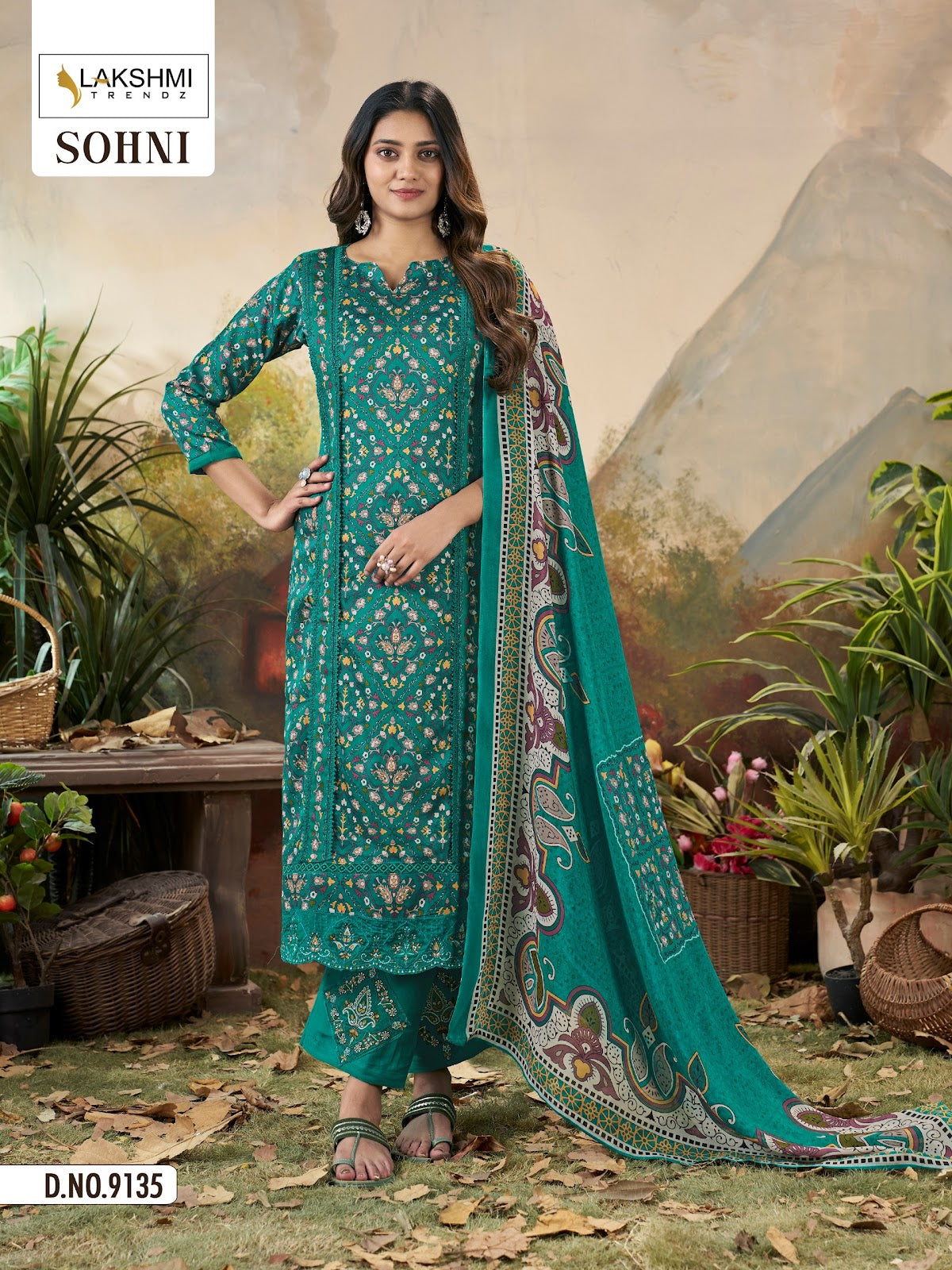 Sohni 9135 Lakshmi Trendz Cotton Pant Style Suits Wholesaler Ahmedabad
