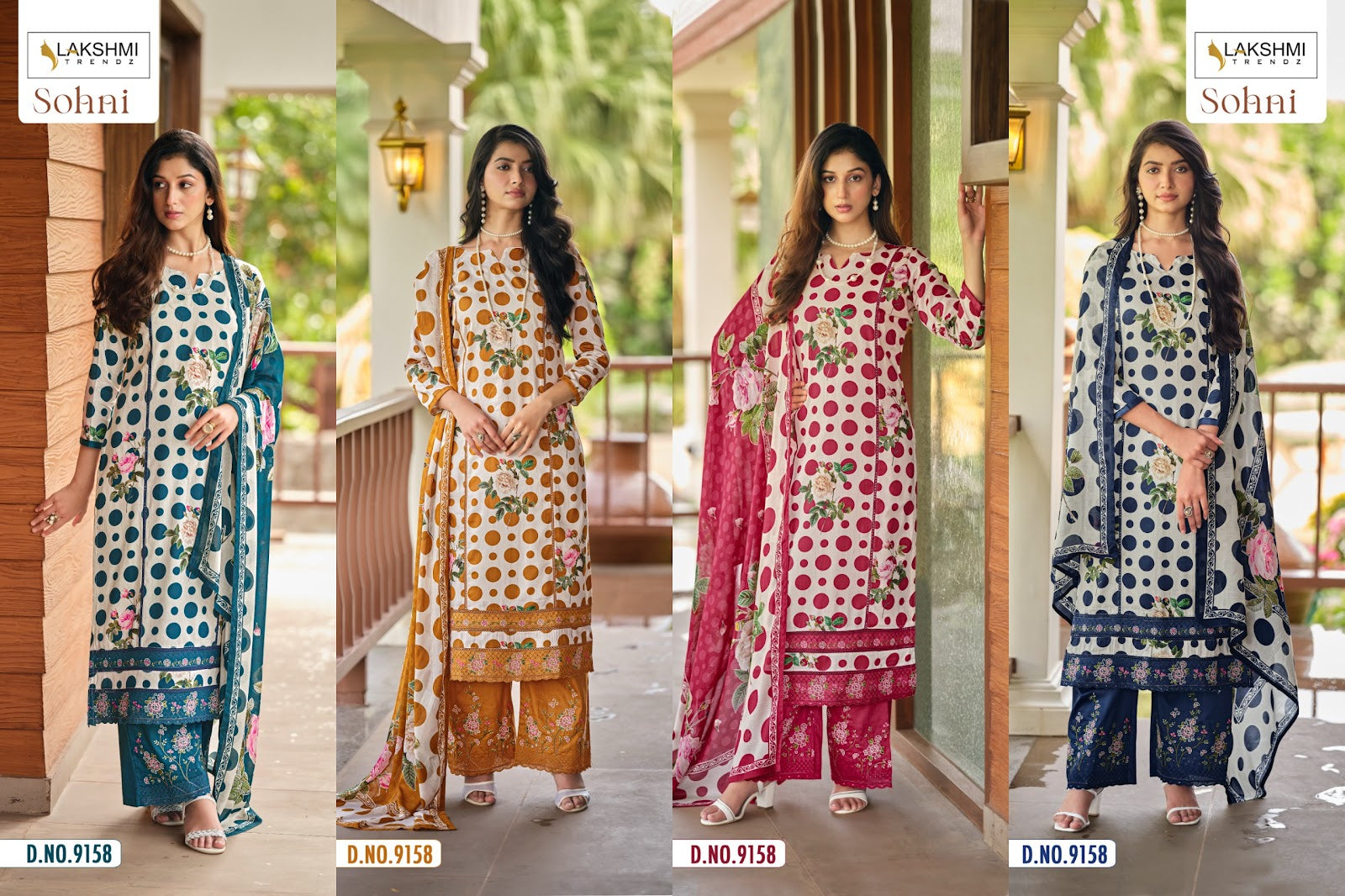 Sohni 9158 Lakshmi Trendz Cotton Pant Style Suits Wholesale Price