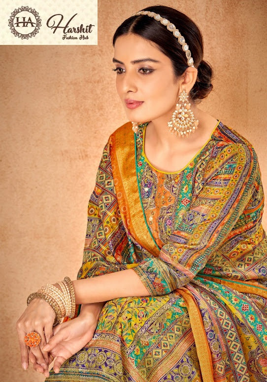 Sohni Harshit Fashion Dola Jacquard Karachi Salwar Suits Wholesale Price