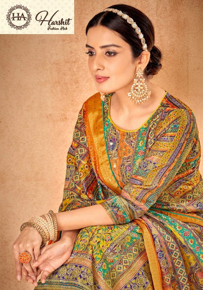 Sohni Harshit Fashion Dola Jacquard Karachi Salwar Suits Wholesale Price