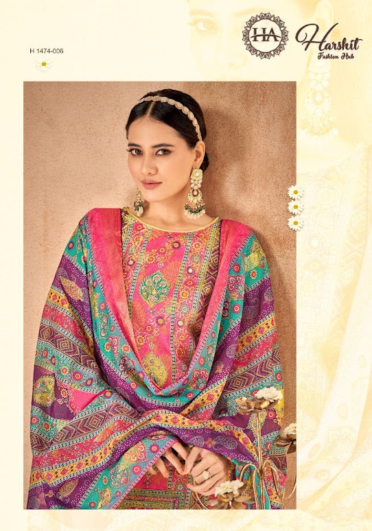 Sohni Harshit Fashion Dola Jacquard Karachi Salwar Suits Wholesale Price