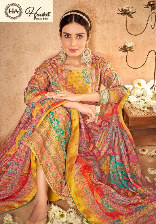 Sohni Harshit Fashion Dola Jacquard Karachi Salwar Suits Wholesale Price