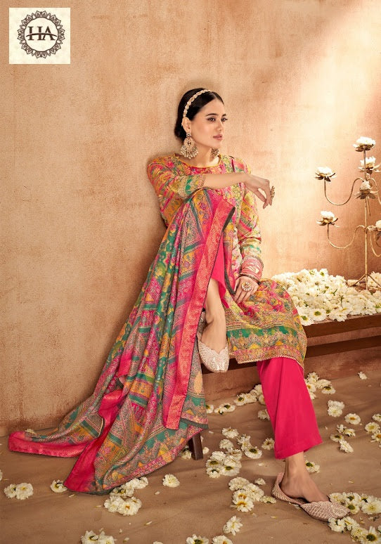 Sohni Harshit Fashion Dola Jacquard Karachi Salwar Suits Wholesale Price