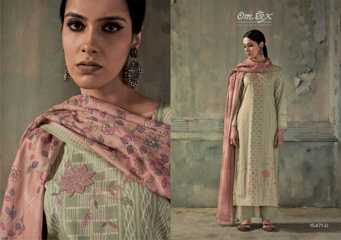 Sohni Omtex Lawn Cotton Plazzo Style Suits Manufacturer India