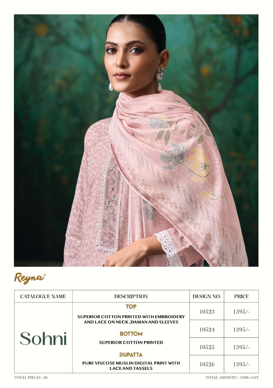 Sohni Reyna Cotton Pant Style Suits Supplier Ahmedabad