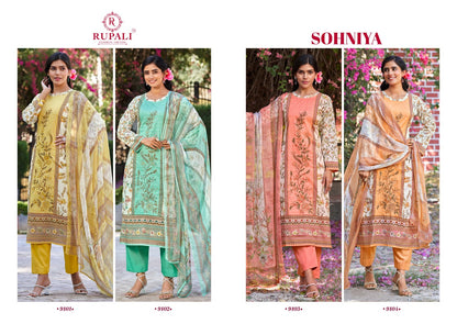Sohniya Rupali Lawn Cotton Pant Style Suits Manufacturer India