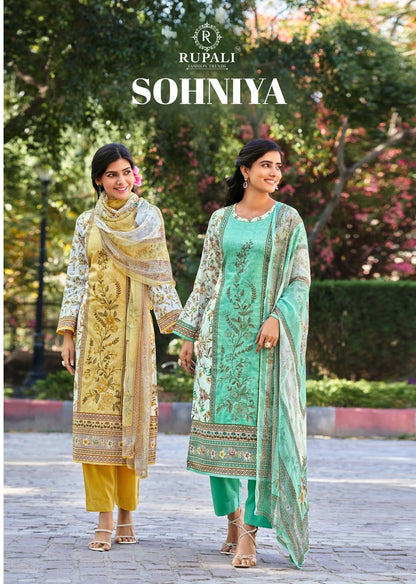 Sohniya Rupali Lawn Cotton Pant Style Suits Manufacturer India