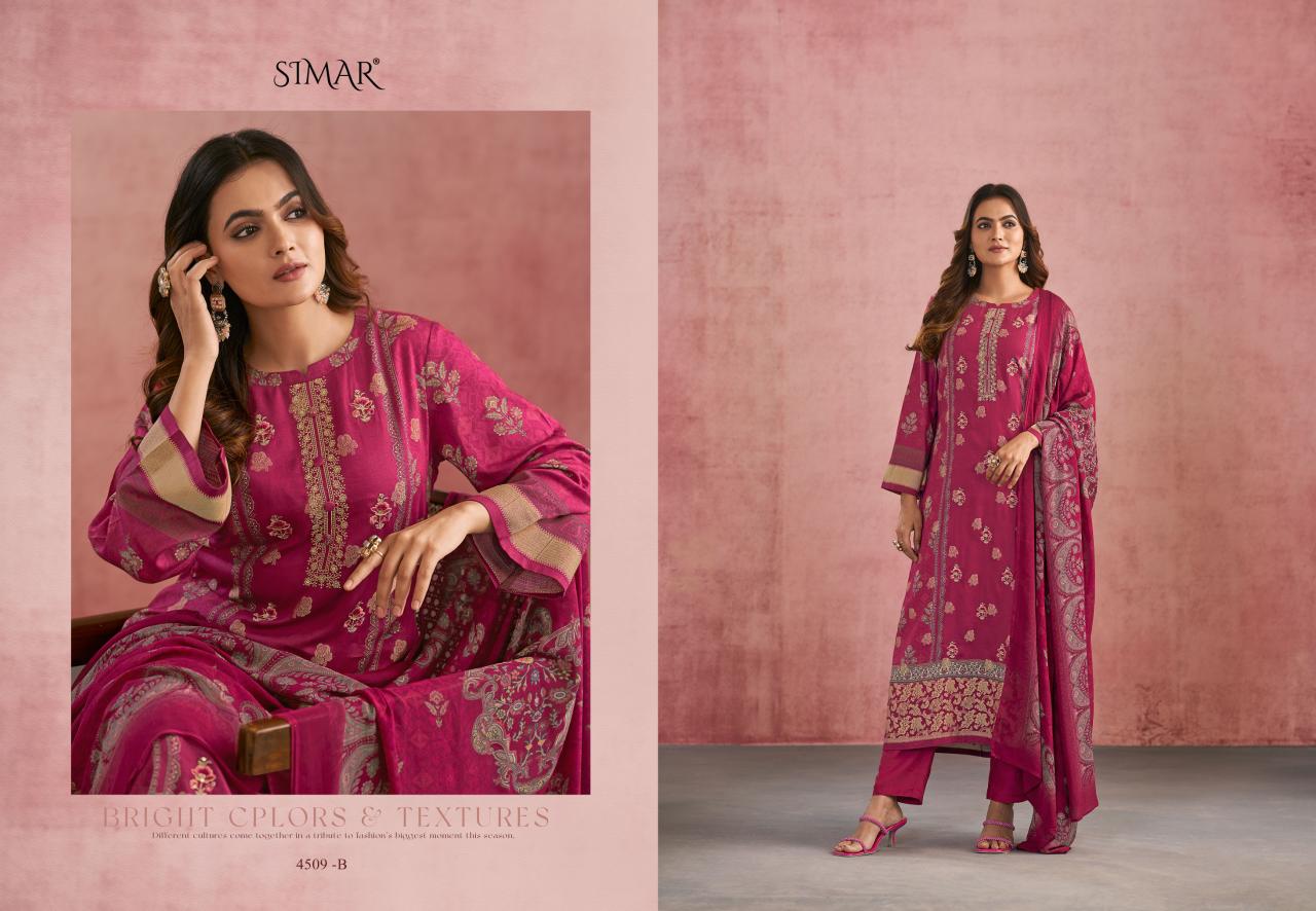 Sohniya Simar Glossy Silk Pant Style Suits Supplier Ahmedabad