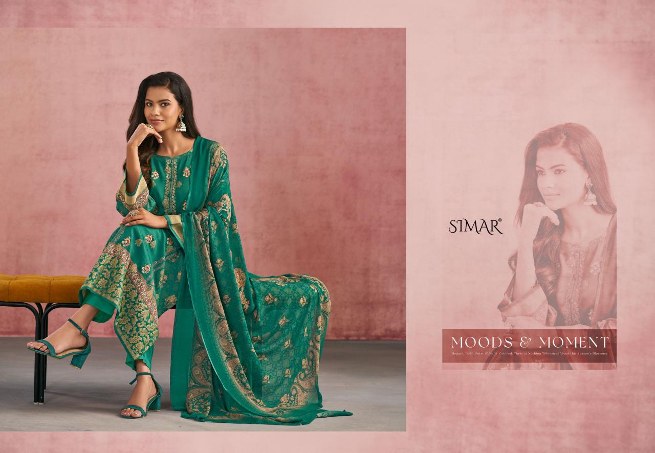 Sohniya Simar Glossy Silk Pant Style Suits Supplier Ahmedabad