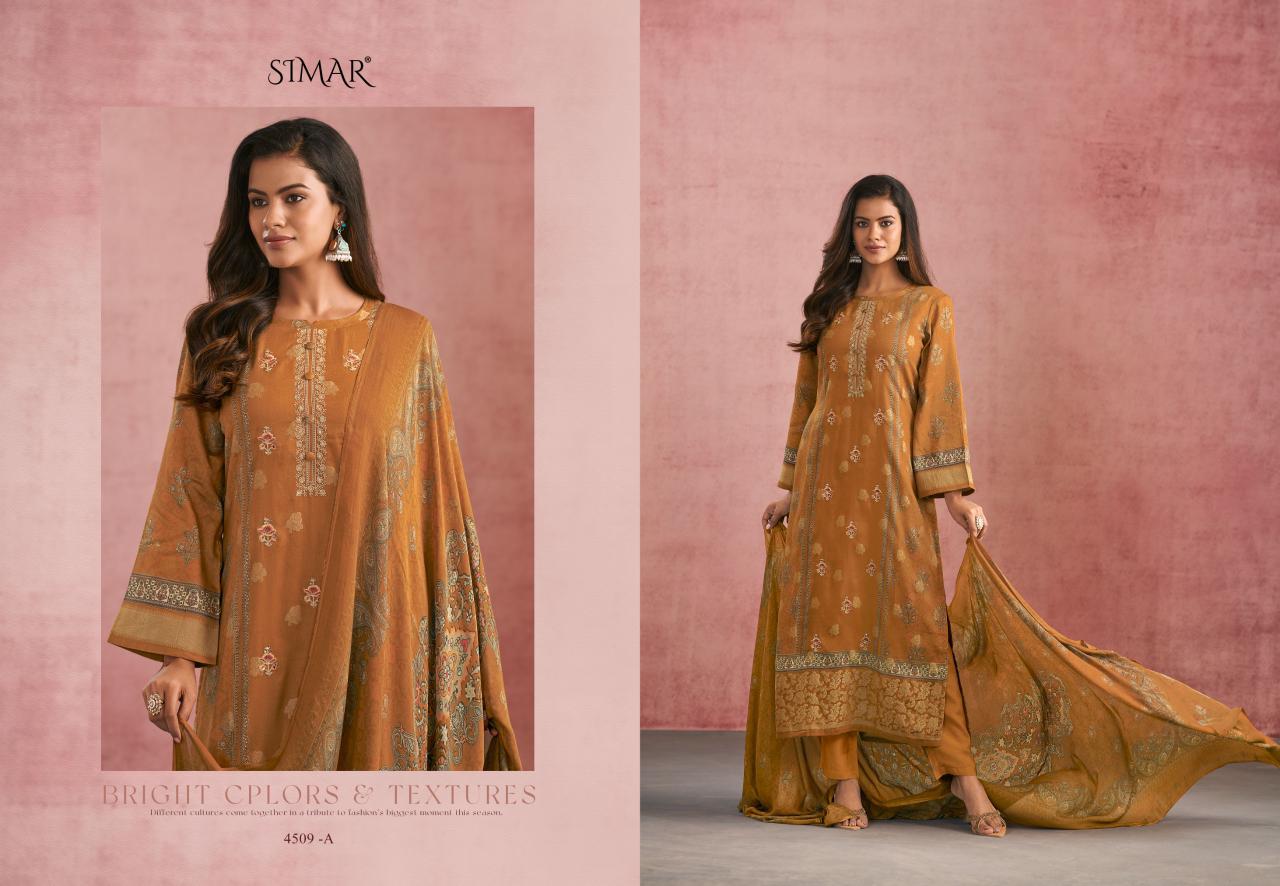Sohniya Simar Glossy Silk Pant Style Suits Supplier Ahmedabad