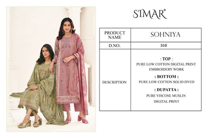 Sohniya Simar Pure Cotton Pant Style Suits Wholesaler India