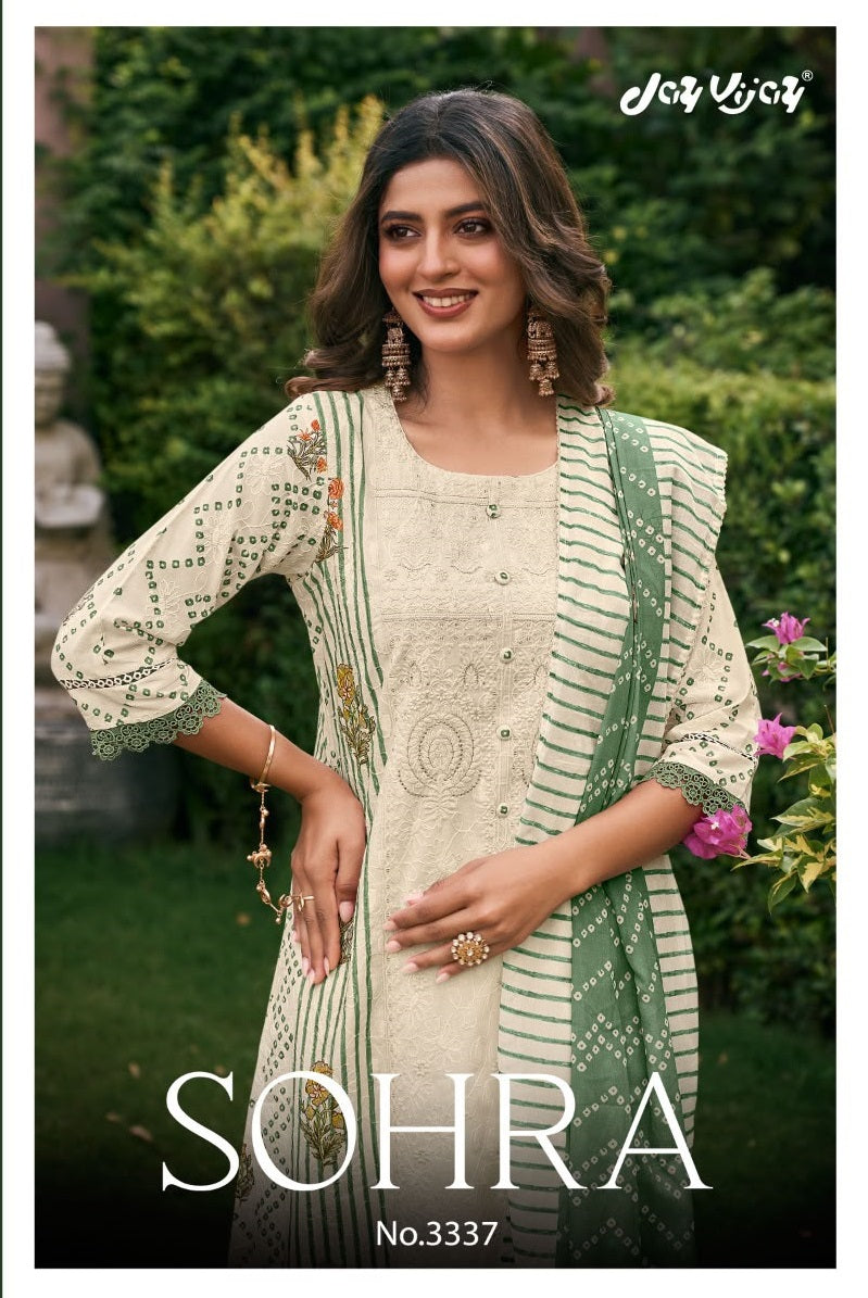 Sohra 3337 Jay Vijay Cotton Pant Style Suits Manufacturer India