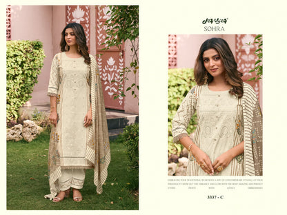 Sohra 3337 Jay Vijay Cotton Pant Style Suits Manufacturer India