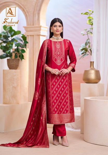 Sohrat Edition 3 Alok Premium Viscose Pashmina Suits Supplier India
