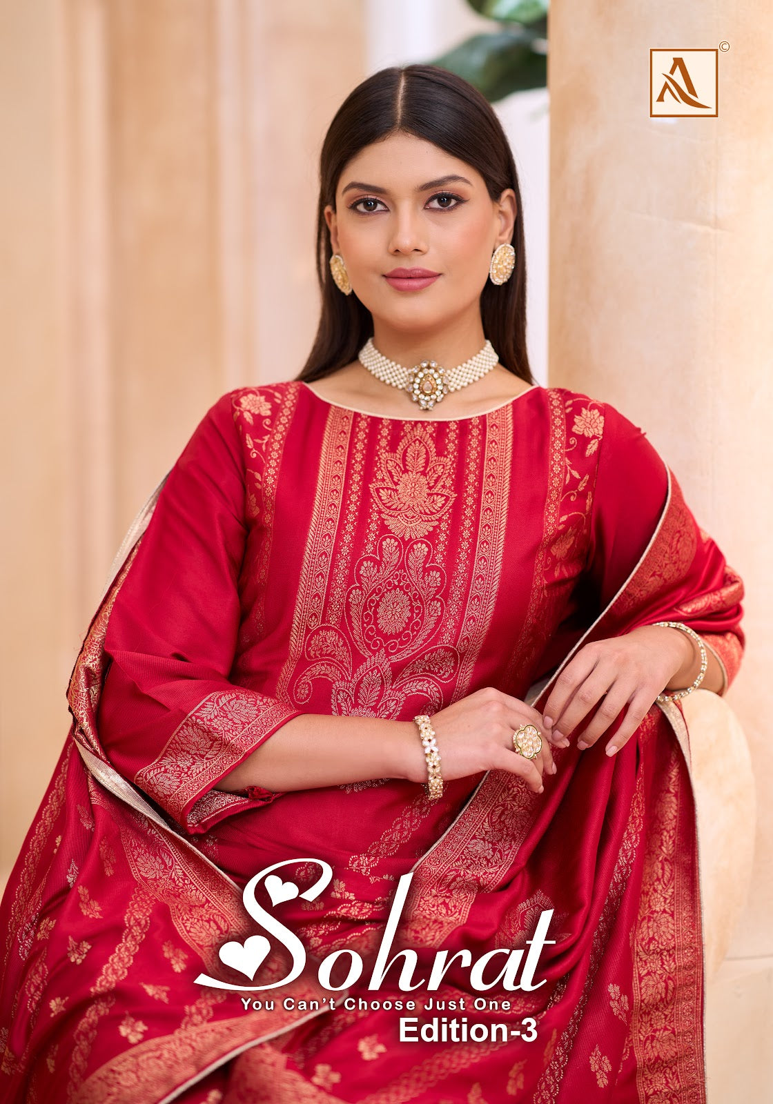 Sohrat Edition 3 Alok Premium Viscose Pashmina Suits Supplier India