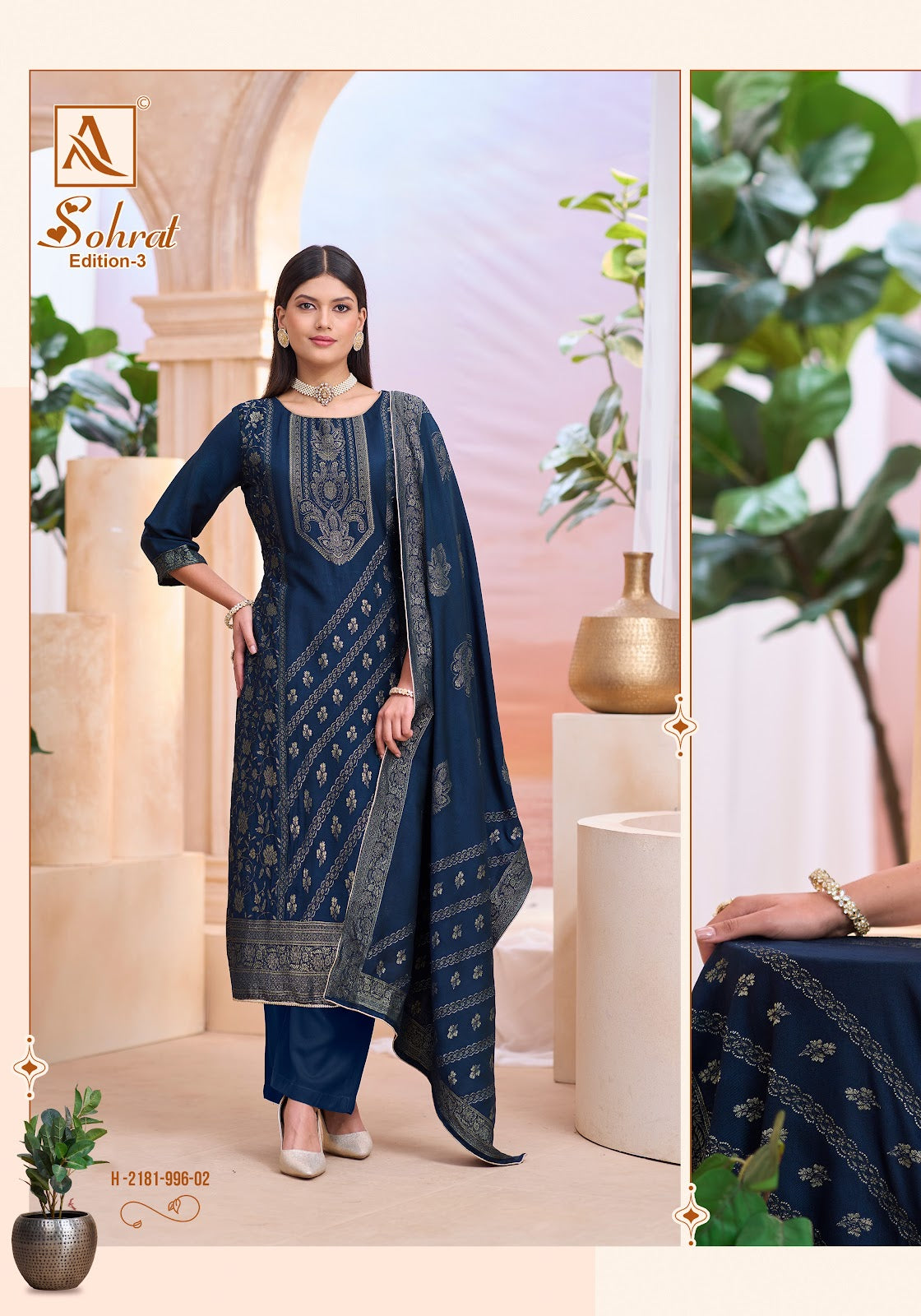 Sohrat Edition 3 Alok Premium Viscose Pashmina Suits Supplier India