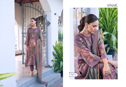 Sohvi 9067 Simar Viscose Muslin Pant Style Suits Exporter Gujarat
