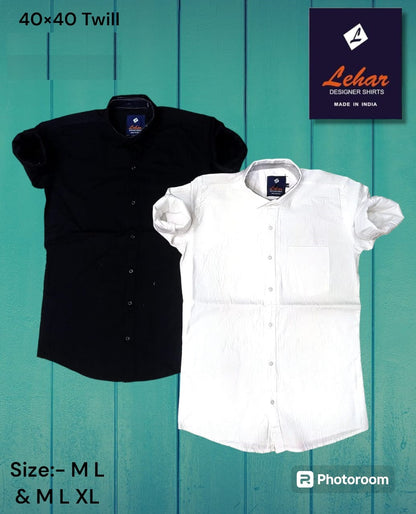 Solid Twill Full Sleeves Lehar Mens Shirts Wholesaler
