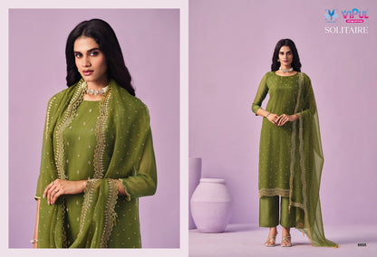 Solitaire Vipul Chiffon Pant Style Suits Wholesale Price