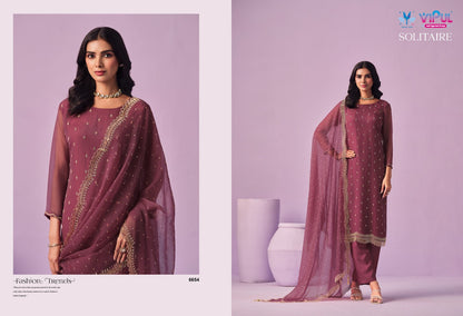 Solitaire Vipul Chiffon Pant Style Suits Wholesale Price