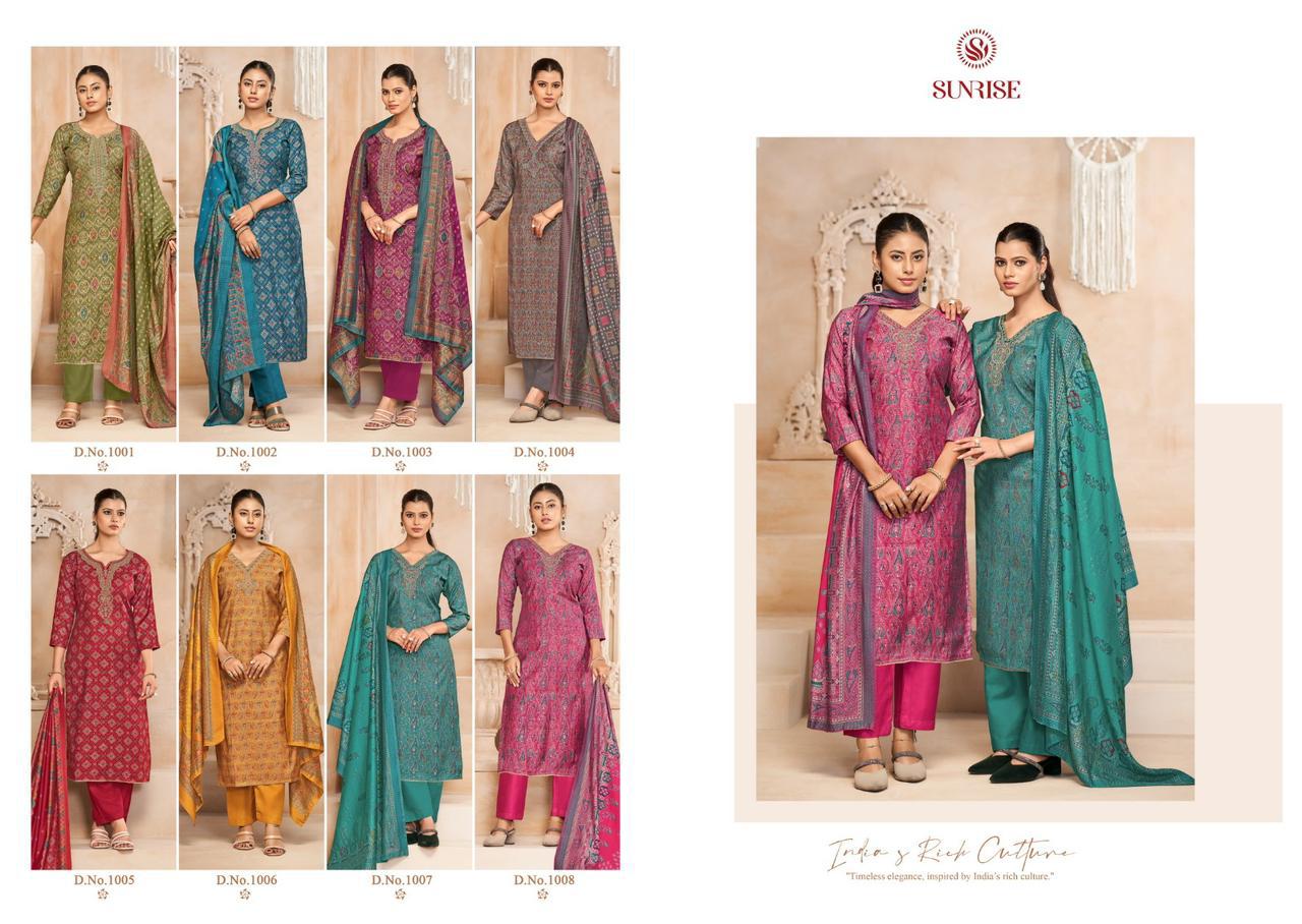 Soma Silk Sunrise Modal Silk Pant Style Suits Supplier Gujarat