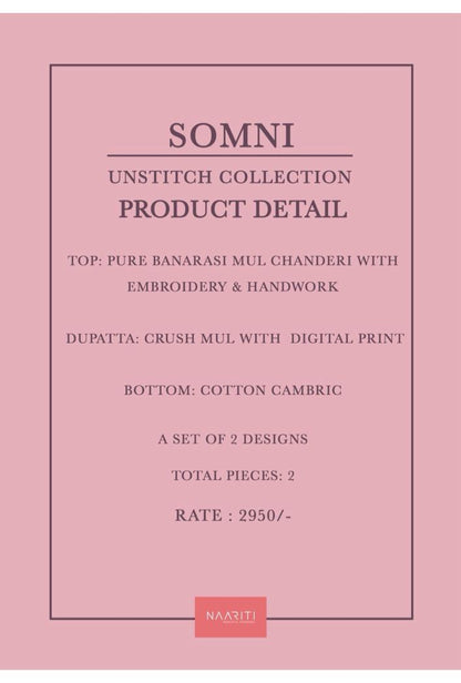 Somni Naariti Banarasi Pant Style Suits Wholesaler India